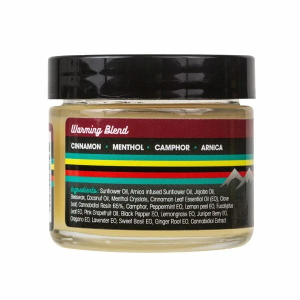 A container of Floyds of Leadville Recovery Balm Warming Blend with 600mg of Full-Spectrum Select CBD