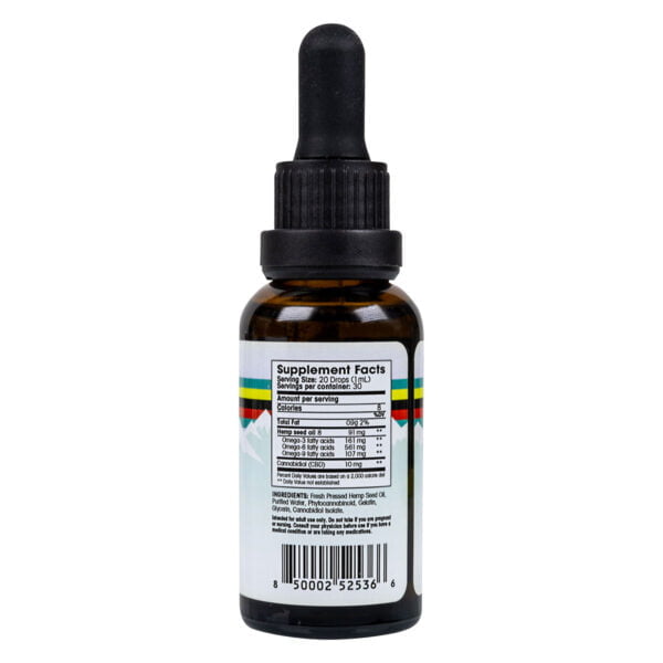 A tincture dropper bottle with Floyds of Leadville 300mg THC-Free Isolate CBD Oil